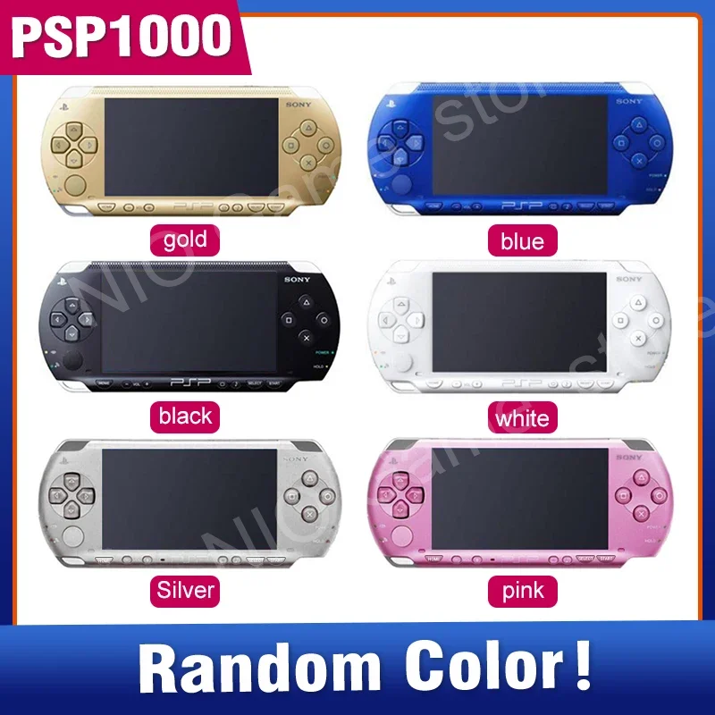 검은색 핸드헬드 게임 콘솔, 리퍼비시, 소니 PSP 1000, 16 GB, 32GB, 64GB, 128GB, 메모리 카드