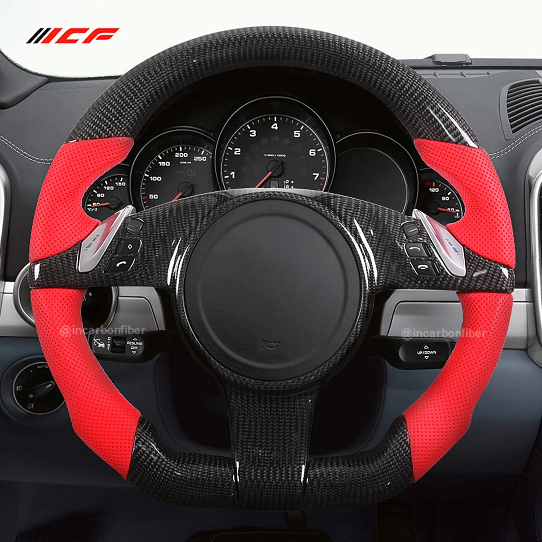 

100% Pure Carbon Fiber Customized Steering Wheel For Porsche panamera 970 2011 Carbon Fiber Galaxy Pro LED Steering Wheel