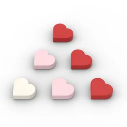 300pcs/LOT Tile 1x1 Heart 39739 Special Brick Pixel Art Painting Valentine's Day Christmas Scene Gift Building Block Accessories