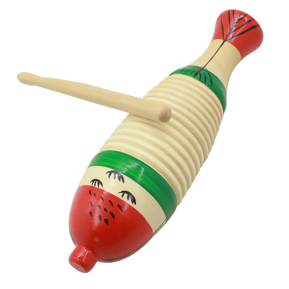 Kids Educational Instrument Percussion Toy Musical Instruments Toys Wooden Fish Shave