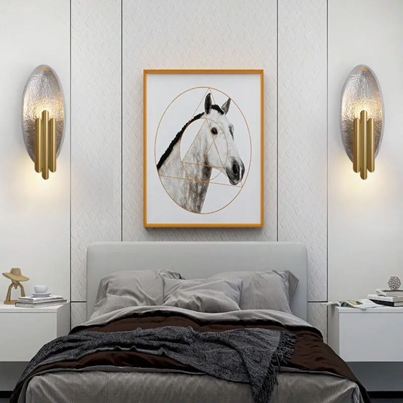 

Postmodern Light Luxury Creative Wall Light Nordic Designer Personalized Living Room Background Wall Corridor Art Light