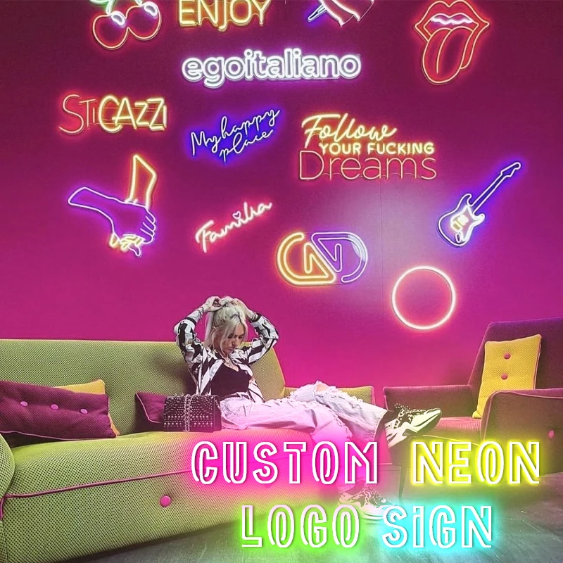 Neon Sign Custom LED Letters DIY Wedding Neon Signs Private Neon Name Business Logo Wall Neon Light Birthday Party Neon Gifts