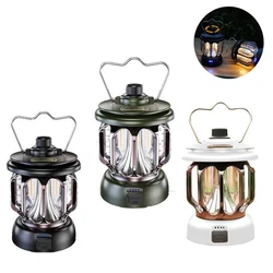 Outdoor Lantern Camping Tent Light Portable Retro Lighting Atmosphere Light LED Camping Light Adjustable Brightness