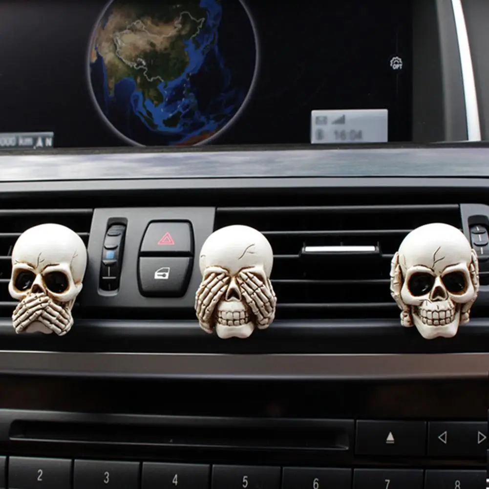 

Car Perfume Holders Car Vent Clips Unique Skull-shaped Car Perfume Clips Vent Holders for Air Stylish Accessories for Car Vent