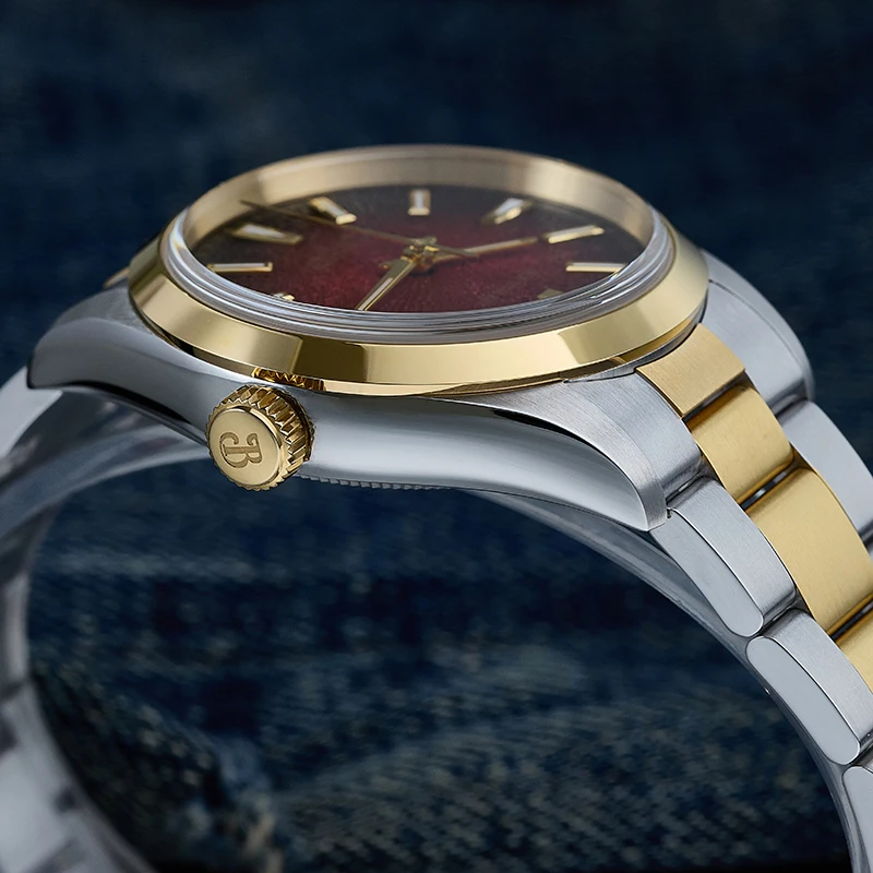 Baltany Orologio sportivo meccanico da uomo con quadrante affumicato da 39 mm S4105 Orologio da polso automatico di lusso con cristallo di zaffiro 200M impermeabile