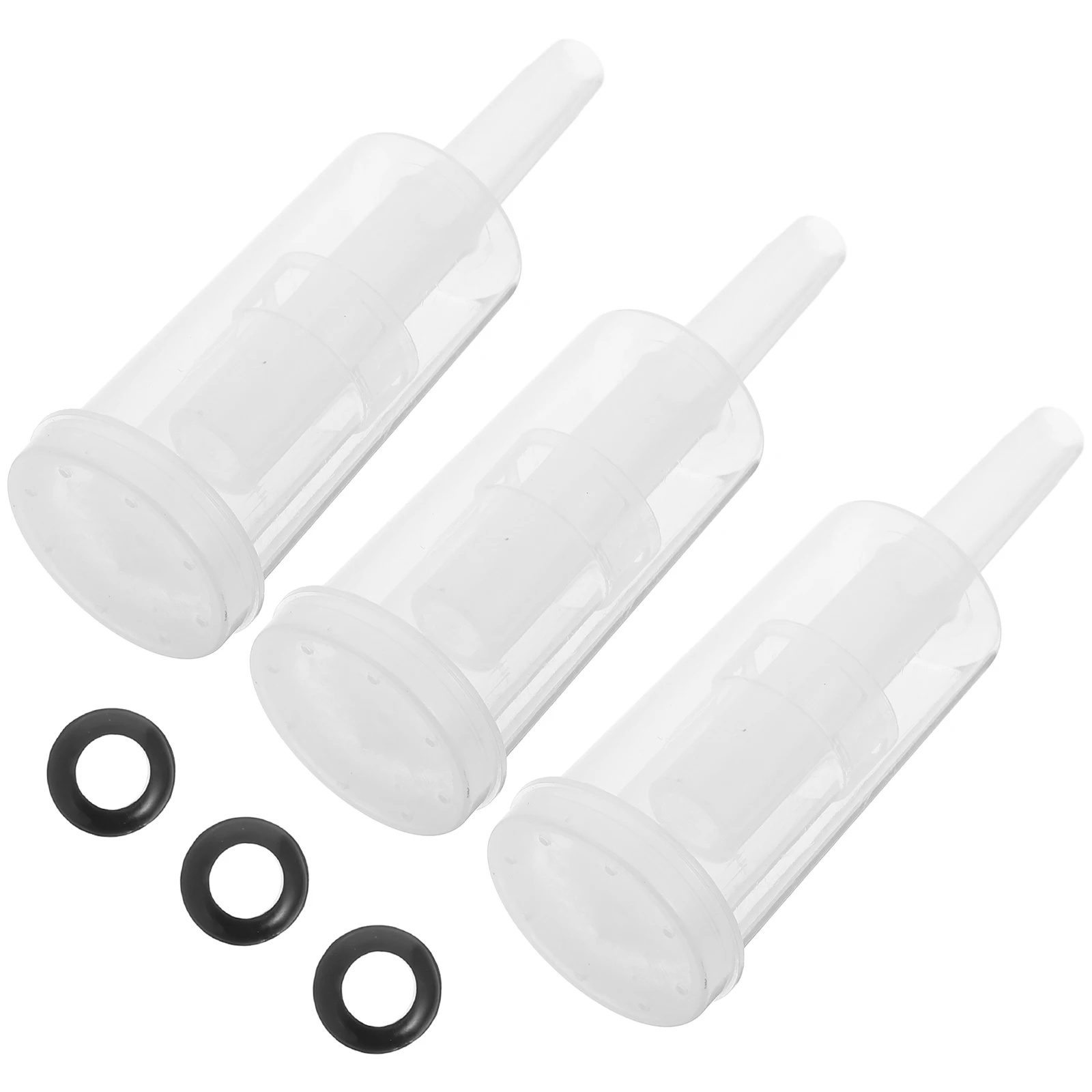 

6pcs Air Locks For Wine Beer Brewing 3-Piece One-Way Valves Home Brew Accessories Plastic Wine Preserve Supplies Lids