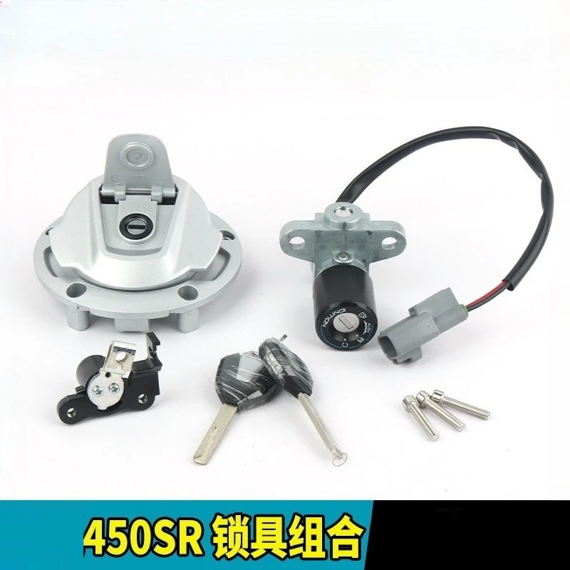 

Motorcycle Ignition Key Switch Lock Fuel Oil Tank Cap For CFMOTO 450SR CF400-6-9 accessories