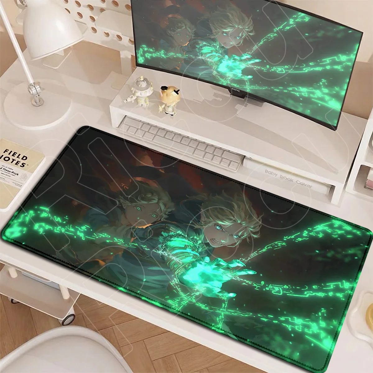 The Legend of Zelda Tears of the Kingdom Gaming Mouse Pad PC Keyboard Rug Anime Locking Edge Desk Mat 90x40cm Office Accessories