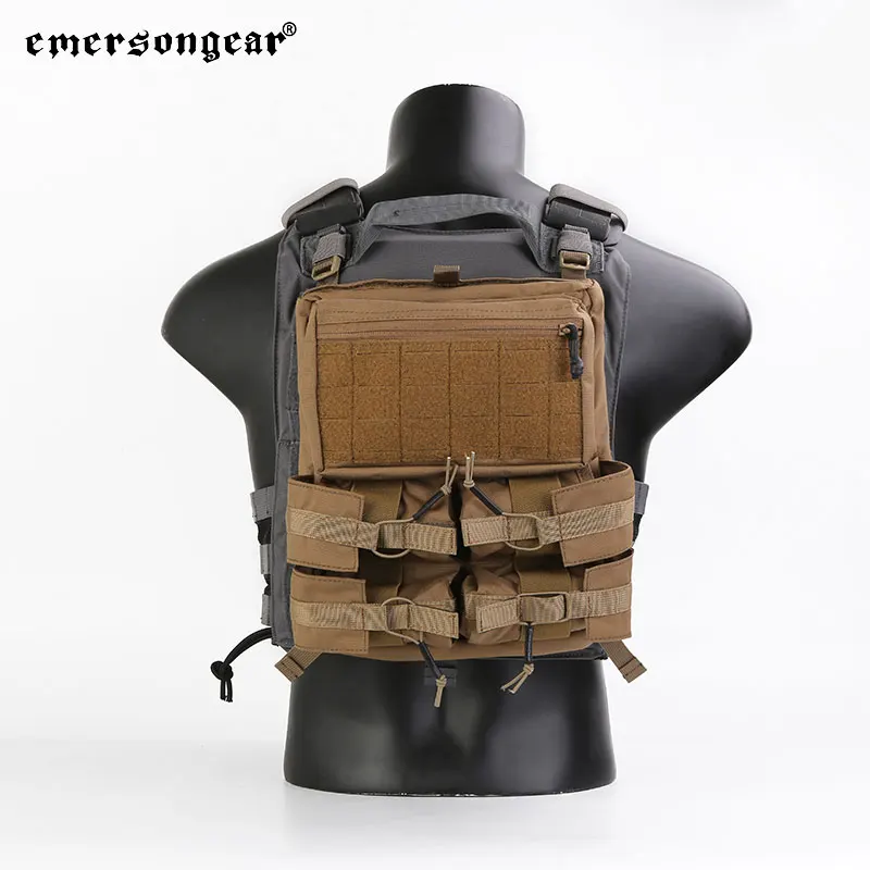 Emersongear Tactical Banger BackPack Back Panel 420 Tactical Vest Bungee Panel Drop Pouch Hunting LXB Style Pouch For 420 Vest