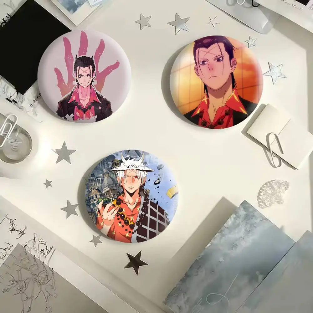 P-Park Mujin T-The God of High School Badges Creative Tinplate Button PinsBrooch Badge Clothes Backpack