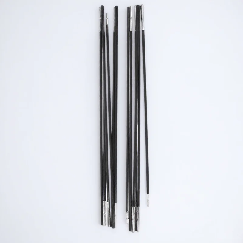 

2pcs Tent Poles Replacement Lightweight Telescopic Fiberglass Camping Hiking Trekking Accessories Portable Easy Storage