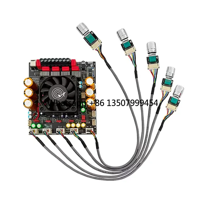 High Power 2.1 Channel Class D Bluetooth Amplifier Module, 300W+300W+600W Output, TPA3255 Audio Amplifier Board