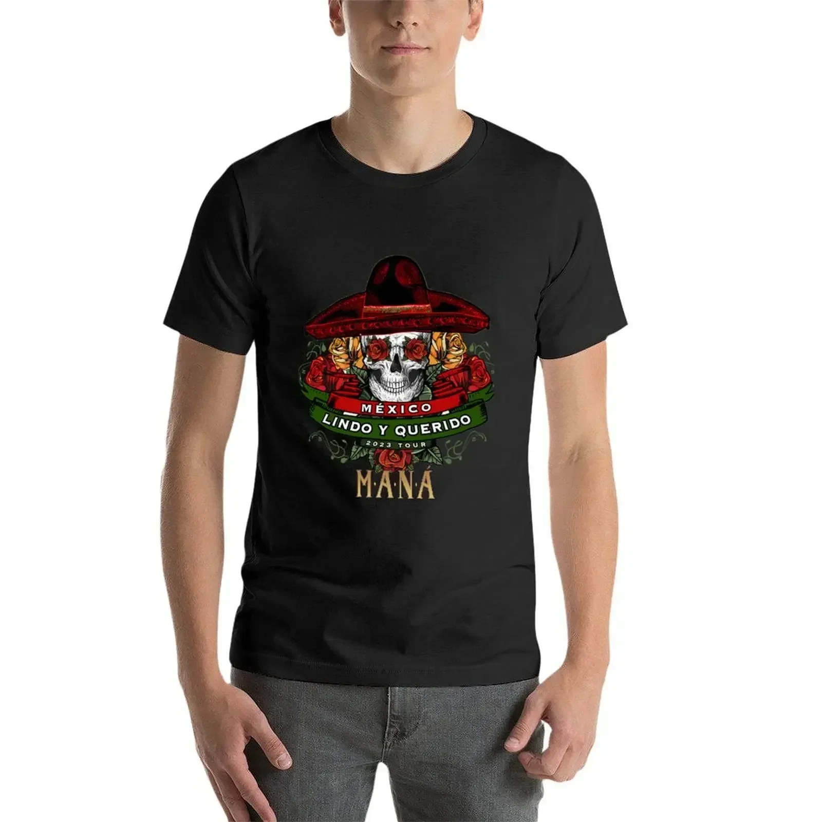 Maana Mexico Lin do Y Querido Tour- Retro Maana Mexico Vintage Skull Mexico T-shirt blanks boys animal print clothes for men