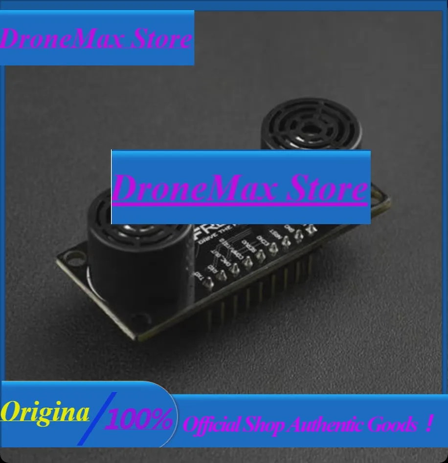 DroMaURM37 V5.0 Ultrasonic Sensor Module, 2-800cm Range, Temperature Compensated, PWM/Serial/Analog Output, Servo Drive