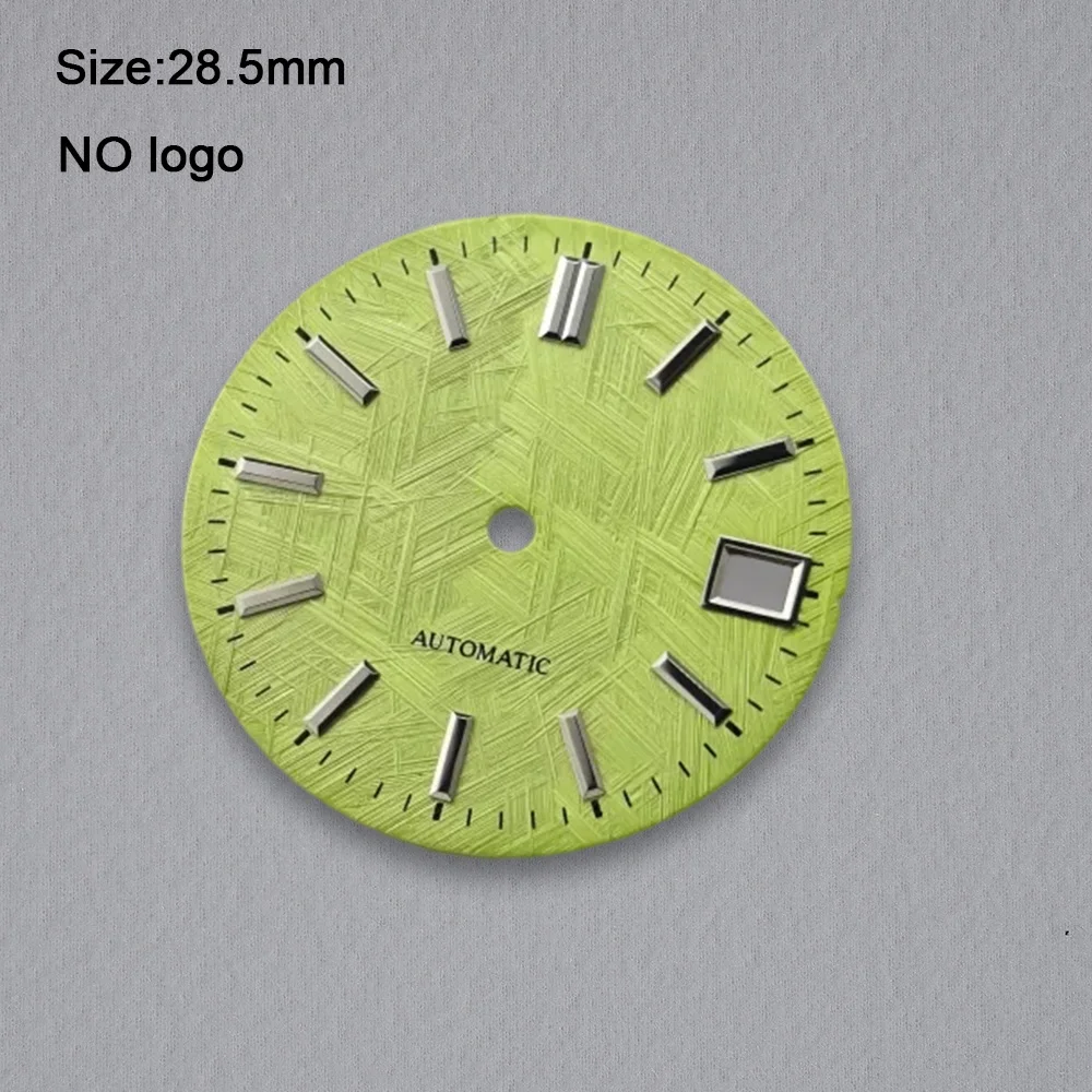 High-Quality No Logo 28.5mm Blank Dial For NH35 Movement No Luminous Custom Logo Watch Dials Hands Accessories Repair Tools
