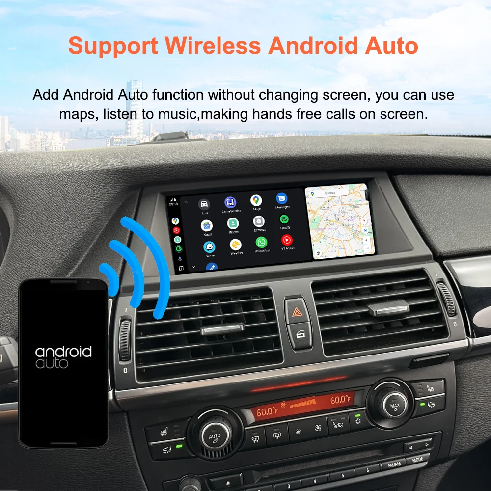 Bonroad OEM Screen Upgrade Decoder Box For BMW 3/5/7 Series E60 E60 E90 E91 E92 E93 E66 E65 X5 E70 X6 E71 CCC System Carplay - view 6