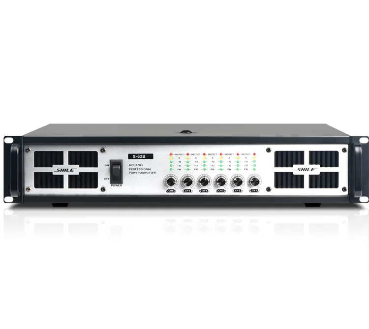 

Pure Rear Pole 6 Zone Mono Amplifier 300W 5.1 Input Stereo Input 6 Channel Amplifier