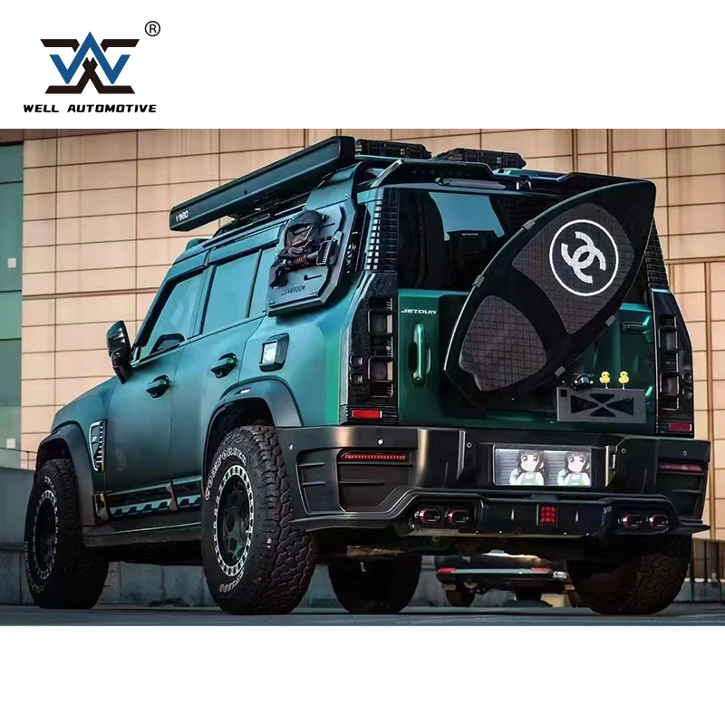 Hot Product Car Surfboard Car Back Tire Decoration Accessories Carbon Fiber Surfboard