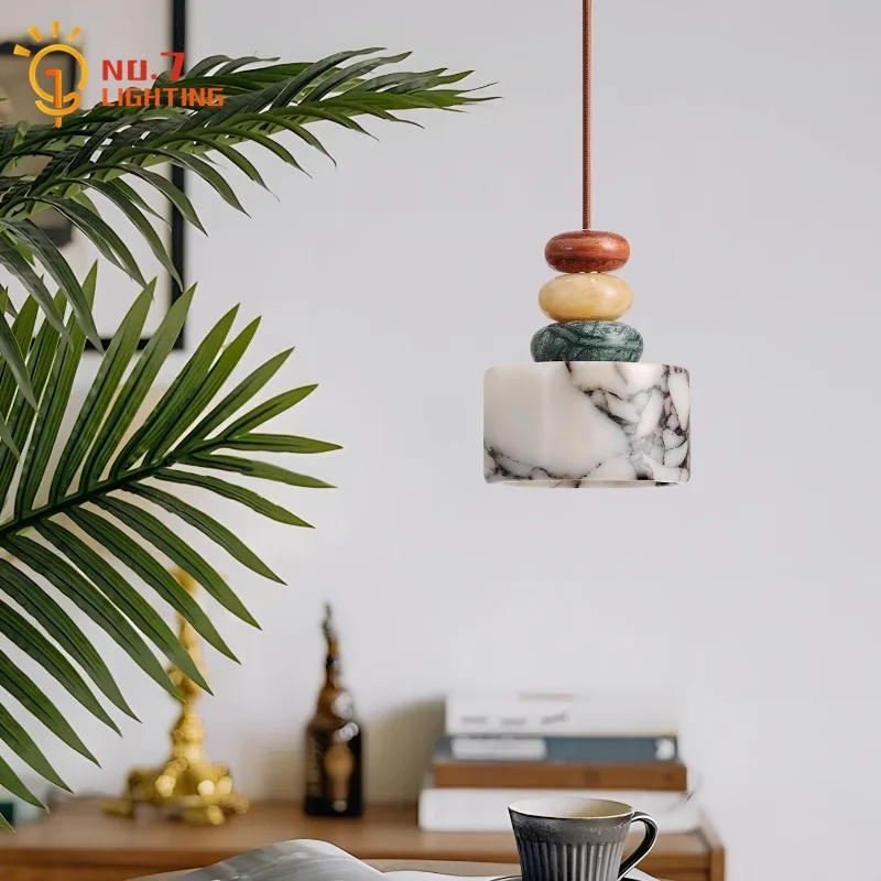 Design italiano de luxo bulari mármore luzes pingente led e27 quarto cabeceira pendurado lâmpada entrada sala estar/jantar sofá lado