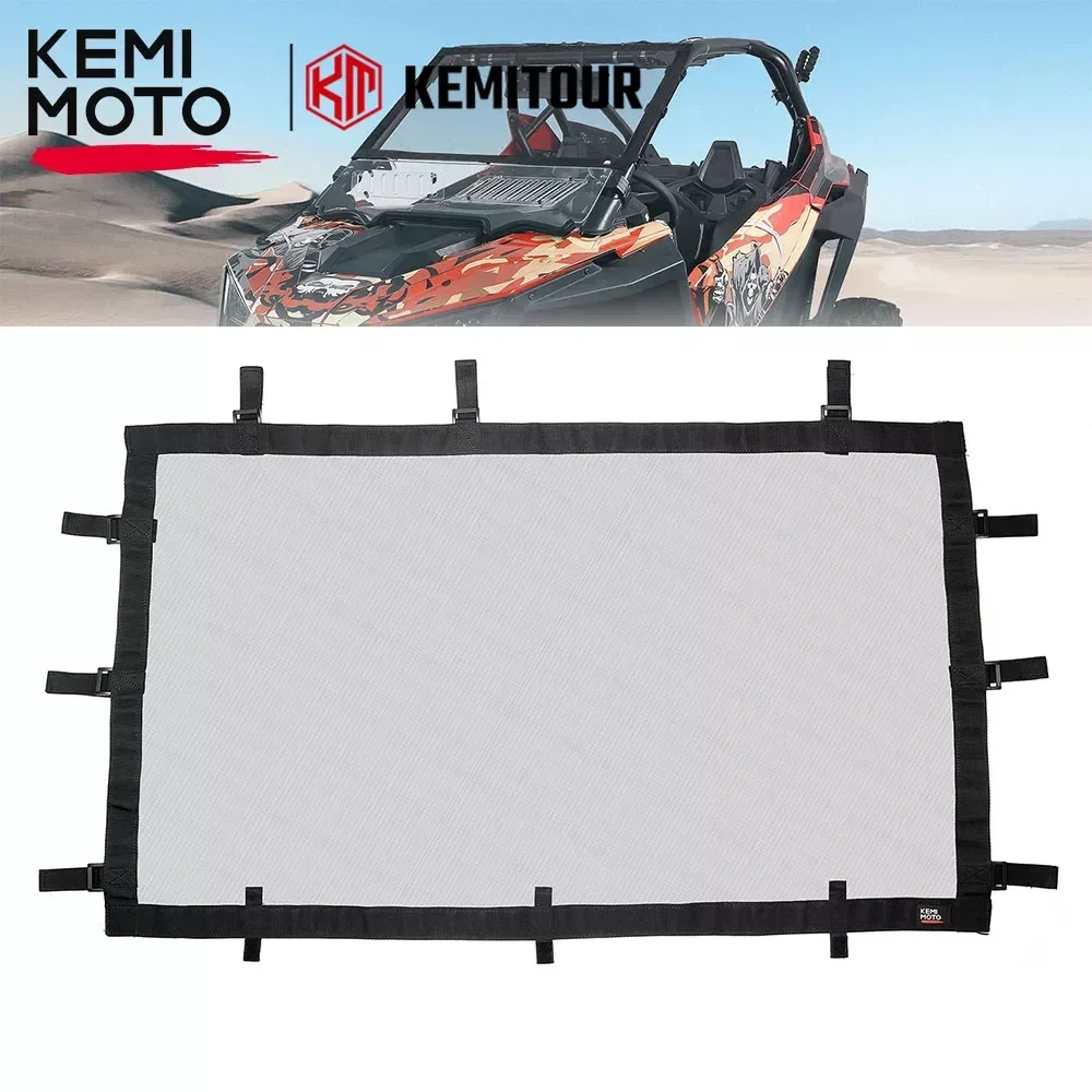 

UTV PRO XP Front Windshield Kemimoto Half Mesh Front Windshield Compatible with Polaris RZR PRO XP / 4 Turbo R / 4 2020-2023