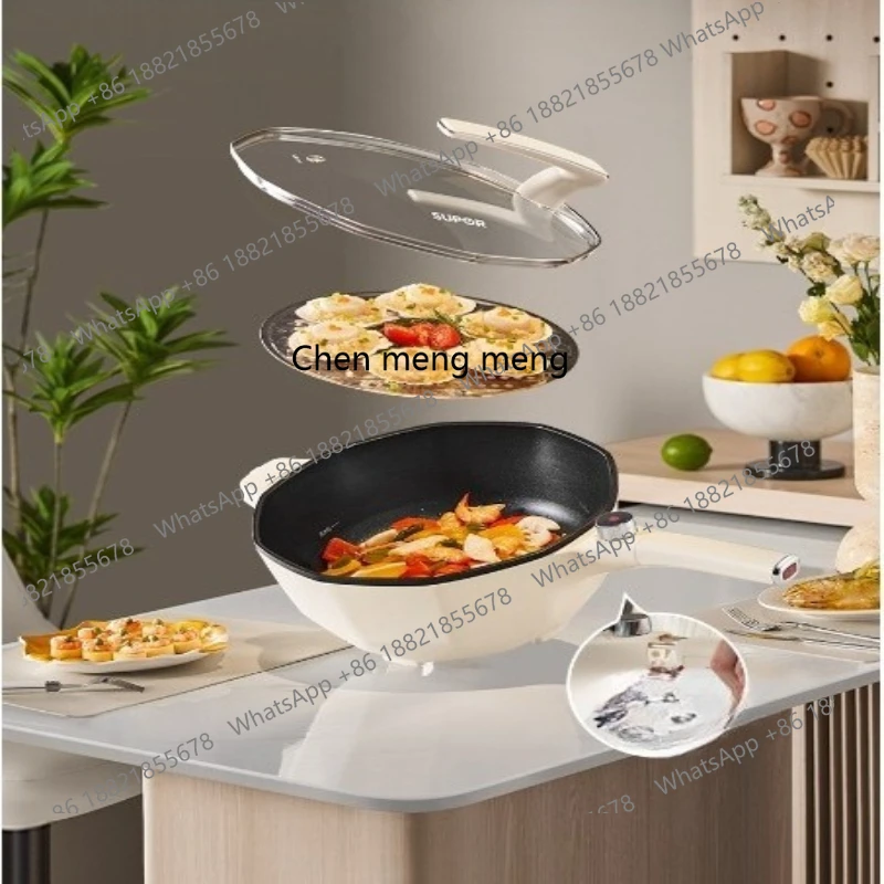 

Electric wok 4L household integrated electric wok multi-functional non-stick pan CJ28A807