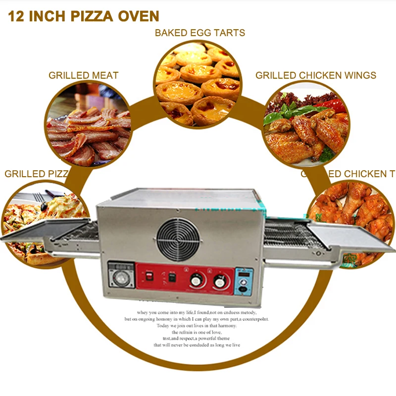 Commercial 12 Inch Pizza Oven 220V 6700W Electric Baking Oven Bake Large Dispenser Cake Bread Oven CH-FEP-12