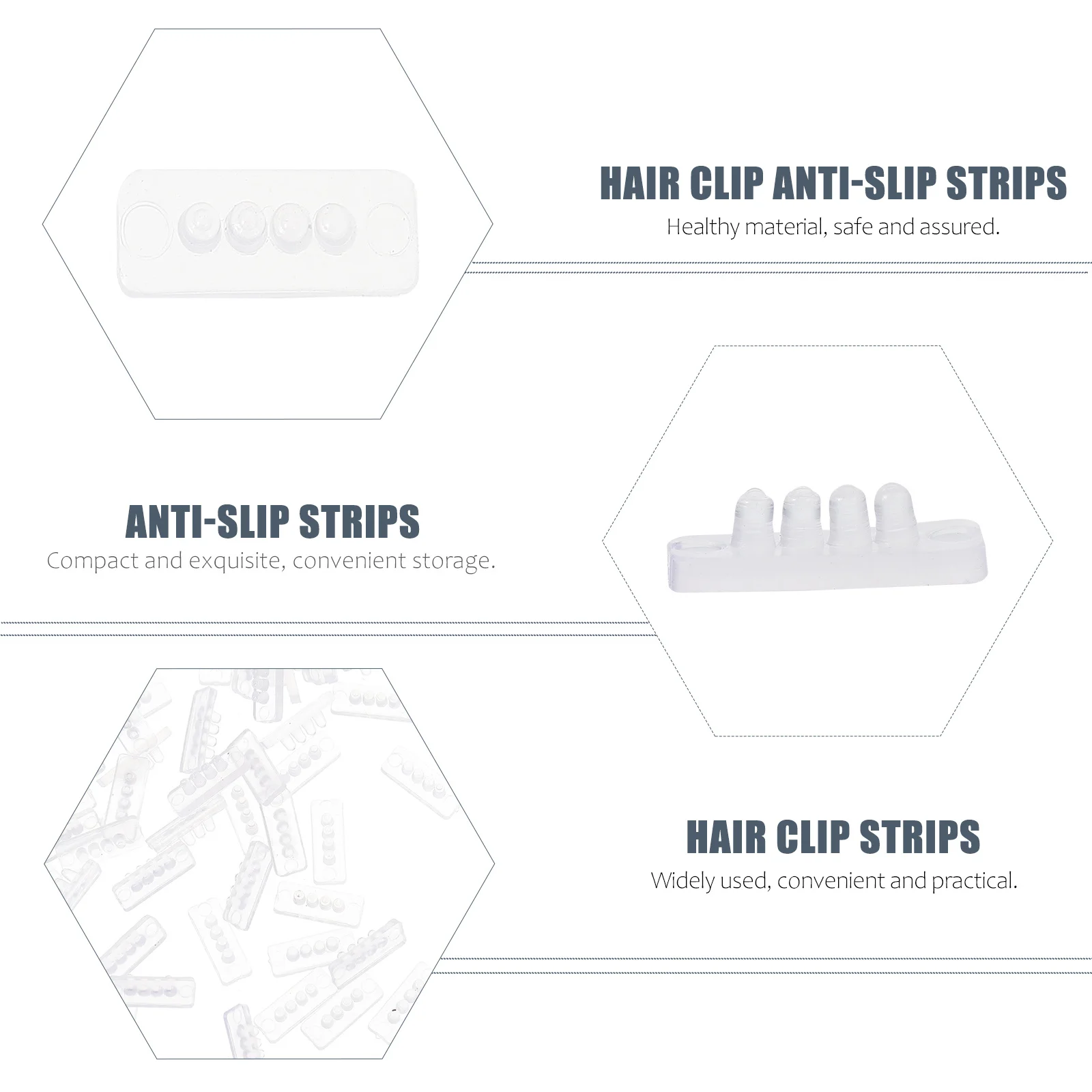 

100 Pcs Anti-slip Hair Durable Safe Silica Bangs Styling Hair Pin Supplies Practical Use Lightweight