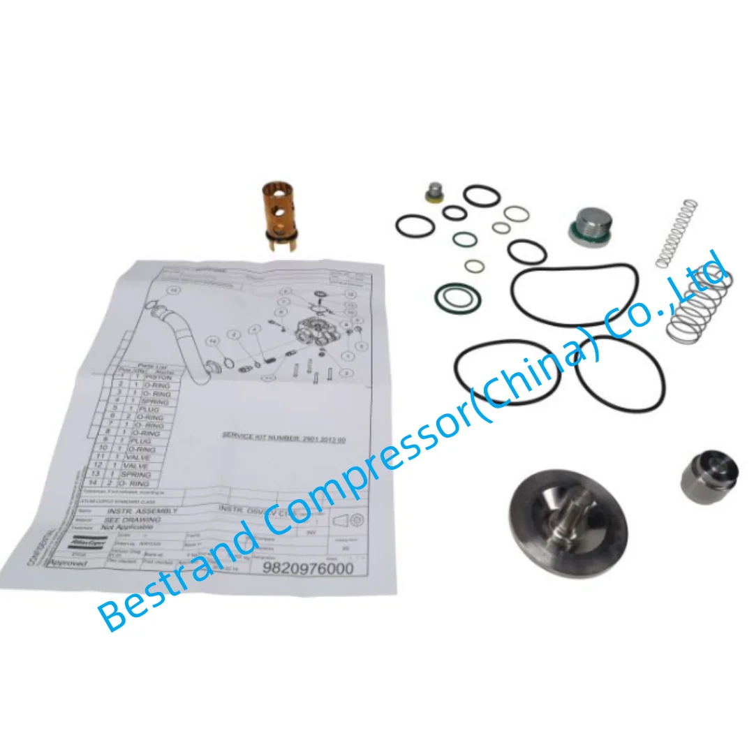 

Atlas copco spare parts 2901201200 Oil stop check Valve Kit for oil injected screw air compressor
