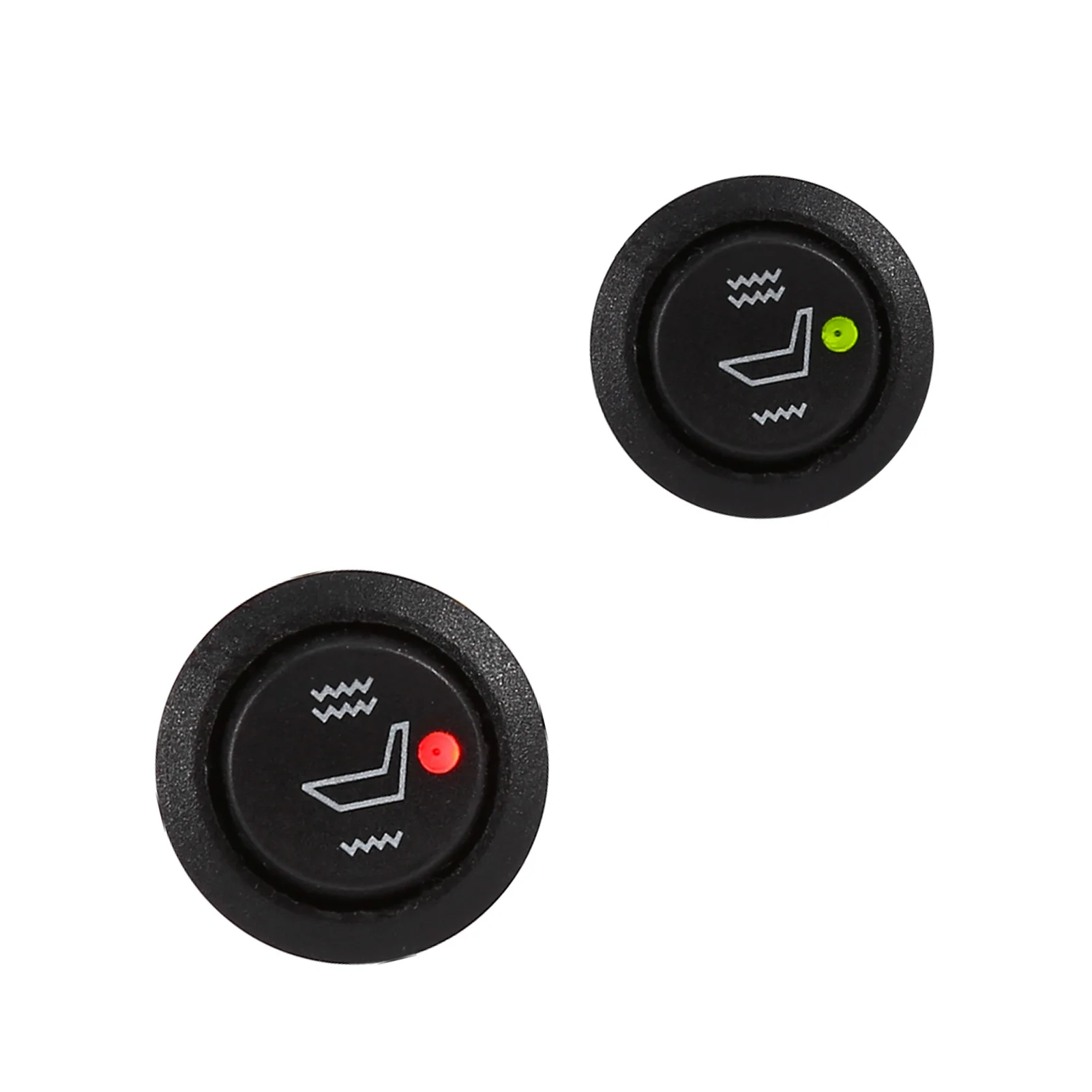 سخان مقعد السيارة 2x سخان مقعد السيارة 3 دبوس دائري ساخن الروك مرحبا التحكم المنخفض