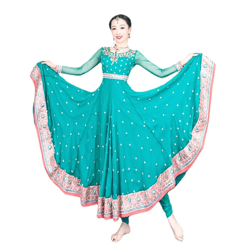 

Indian Dress Bollywood Dance Performance Big Swing Skirt Indian Clothing for Women Traditional Vintage Clothes