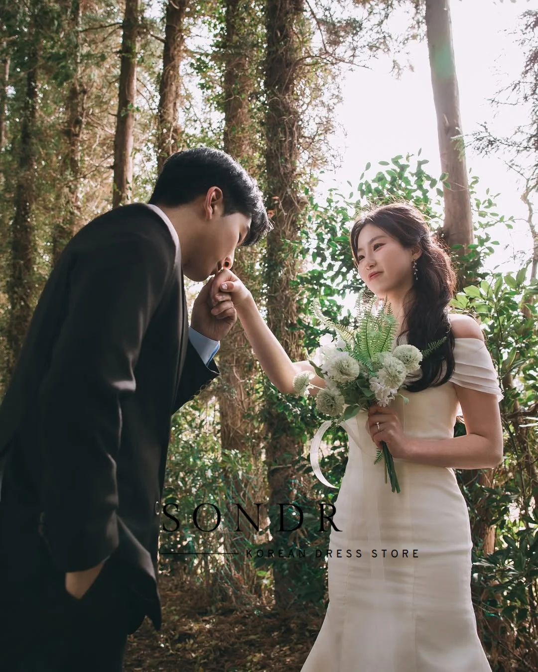 Sondr полурусалка шелковая органза корейские свадебные платья с вырезом лодочкой со шлейфом свадебное платье по индивидуальному заказу свадебная фотосессия