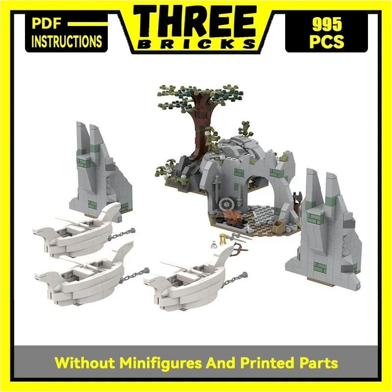 

Magical Rings Movie Scene Model Moc Building Bricks Parth Galen Technology Modular Blocks Gifts Christmas Toys DIY Sets Assembly