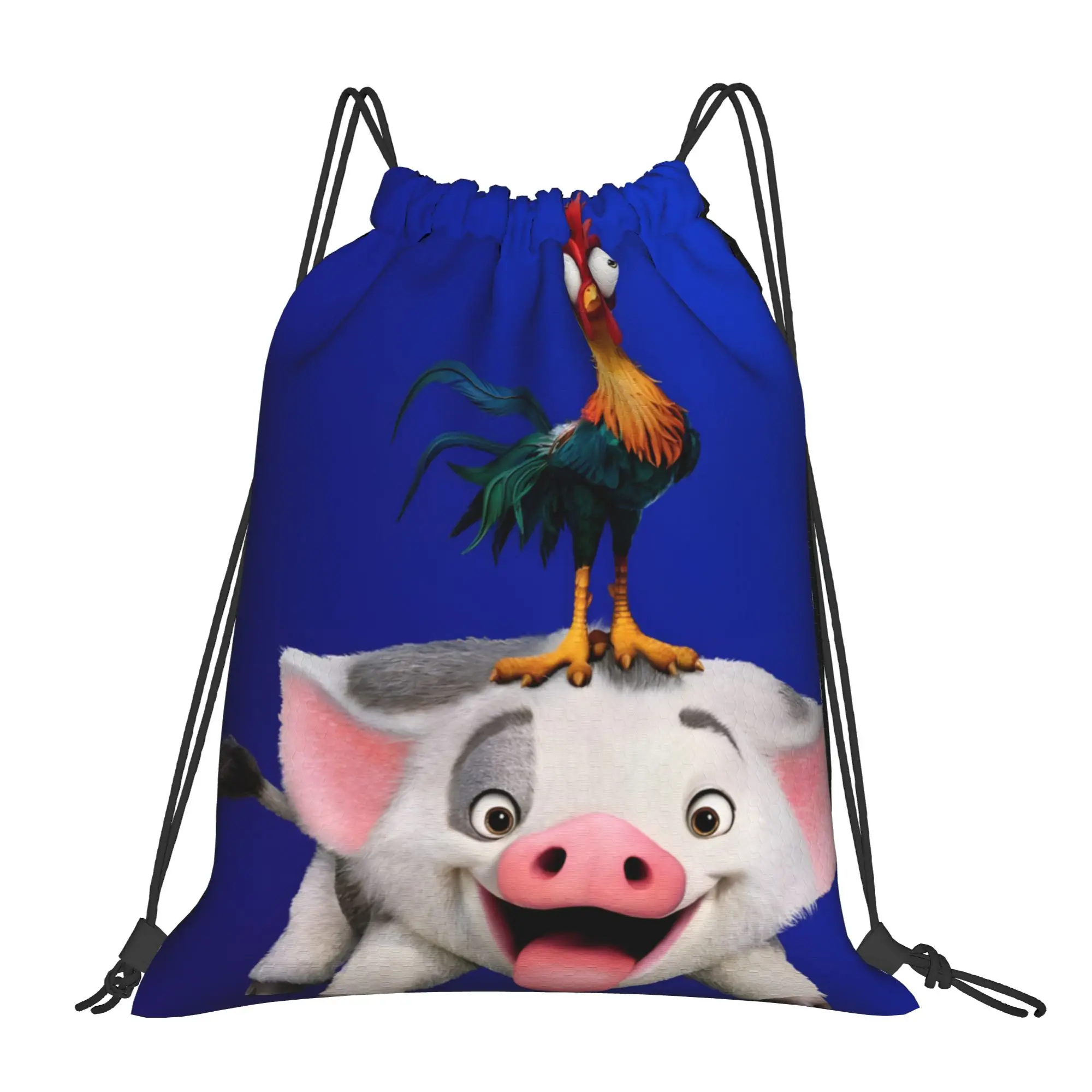 

1 pc Smile Moana Kawaii Drawstring Bag Shoe Clothes Storage Teen Portable Rucksack Pouch