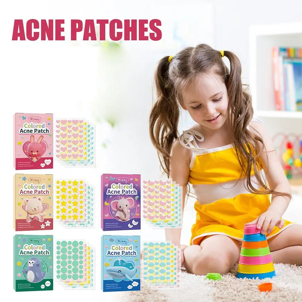 144 PCS Cute Star Pimple Patch Acne Colorful Invisible Acne Removal Skin Care Stickers Concealer Face Spot Beauty Makeup Tools