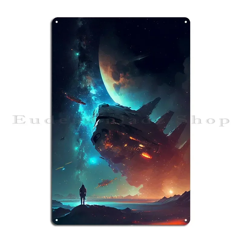 The Landing Metal Plaque Poster Decoration Plaques Cave Designs Classic Tin Sign Poster