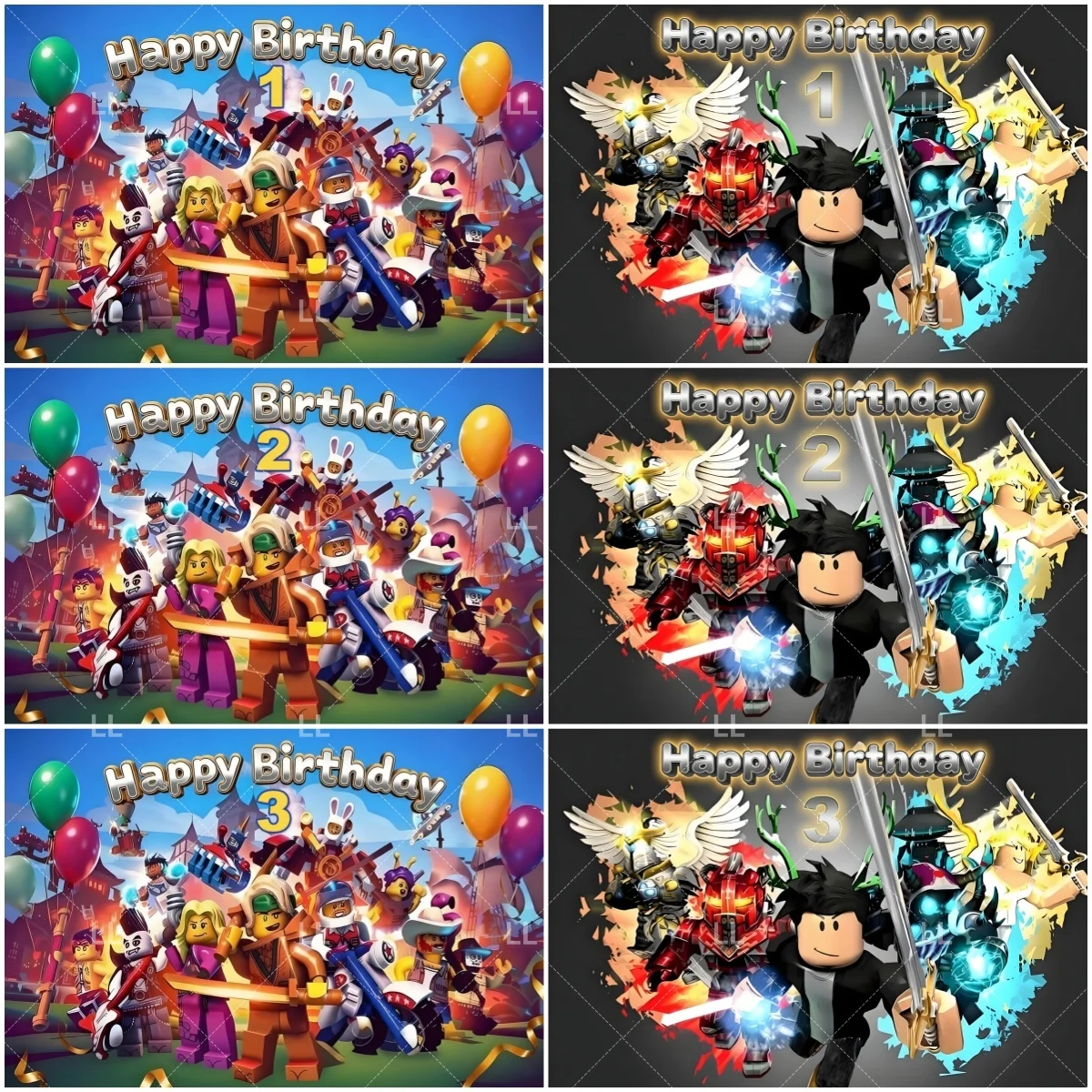

Game Roblox Theme 4 5 11 15th Age Birthday Party Decor Boys Girls Backdrop Baby Shower Photography Background Adult Kid Gift