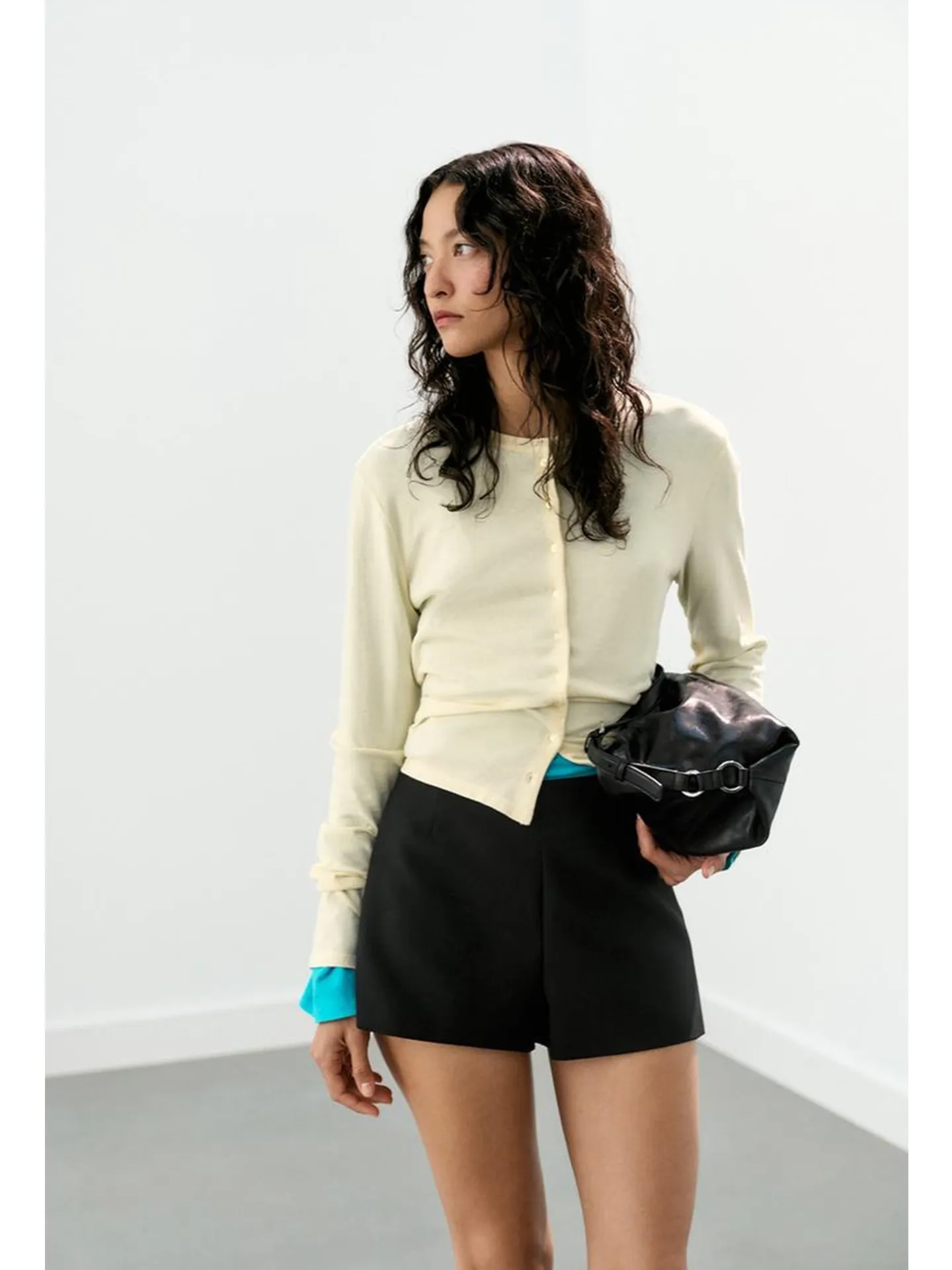 Fall New Arrival Casual High Waist Straight Leg Short Pants Women's Commuter Style Versatile Zipper High Waist Leisure Shorts
