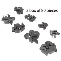 80Pcs Woodruff Key Half Moon Gear Shaft Drive Flywheel Key Pulley Crank Fasteners Assortment Kit Easy to Use