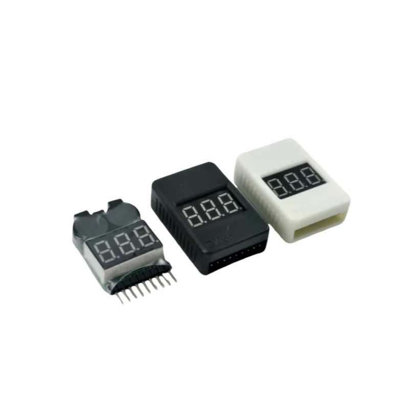 BX100  lithium battery detection buzzer BB sound lithium battery 1-8 seconds low-voltage alarm, battery power display can be set