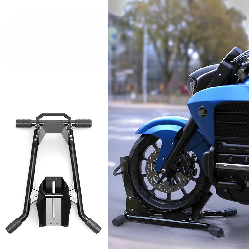 Stojak parkingowy na przednie koło motocykla Jakość ze stali węglowej Uniwersalny wspornik montażowy do parkowania na przednim koło motocykla