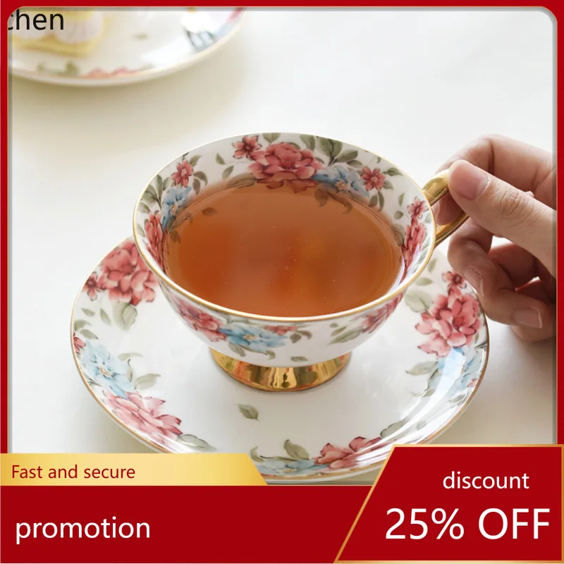 

Zml bone china coffee cup afternoon tea cup high-value girl's premium breakfast cup