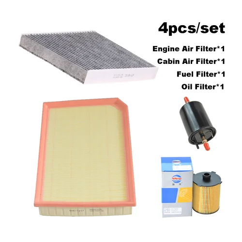 Juego de filtros para Geely Okavango 2,0 T 2022 2023 2024 4G20TDJ, piezas de repuesto para filtro de aceite y aire de cabina de motor de Gas, 4 Uds. 8889319253