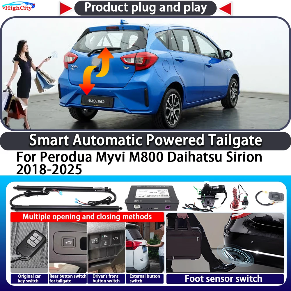 

For Perodua Myvi M800 Daihatsu Sirion 2018-2025 Smart Automatic Powered Tailgate Key Control Trunk Lift Close Kit Power Tailgate