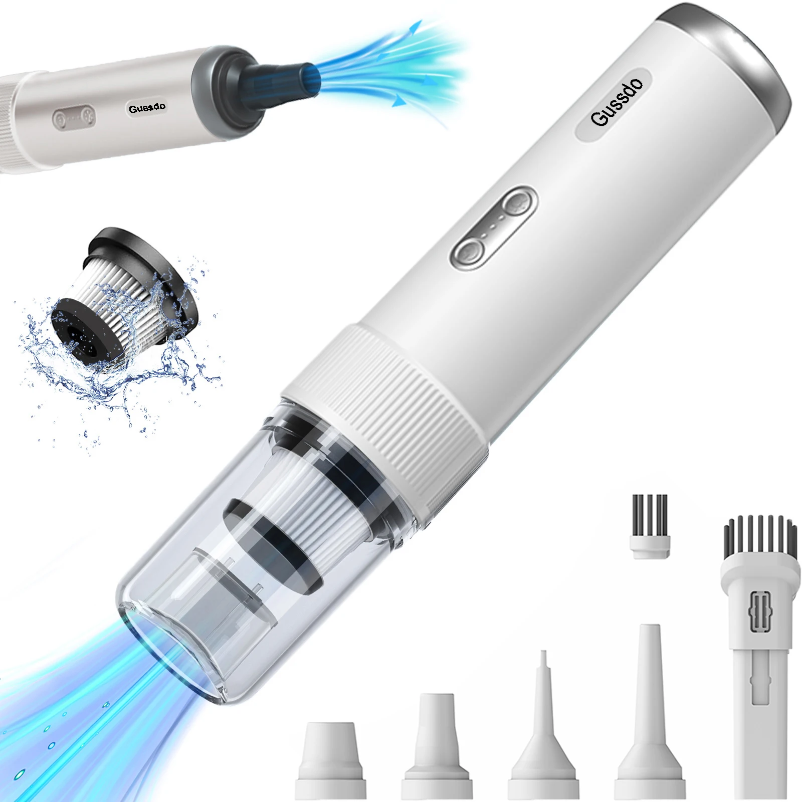2023 New Portable Rechargeable Wireless Handheld Car Vacuum Cleaner Computer Keyboard Laptop Hand Held Vacuum