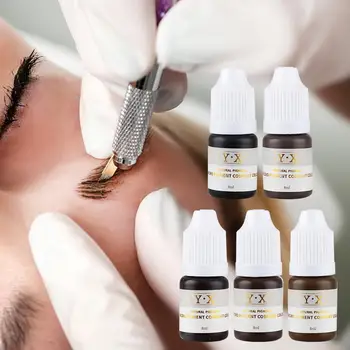 Natürliche Pflanzen Semi Permanent Augenbrauen Tattoo Tinte Durable Färbung Schönheit Microblading Emulsionen Pigment Make-Up Liefert
