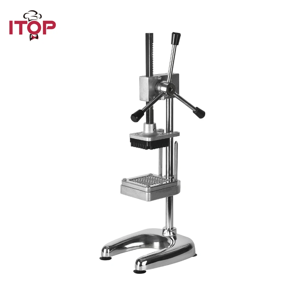 ITOP Vertikale Kartoffel Chip Schneider Kartoffel Karotte Schreddern Maschine Französisch Frites Cutter Gemüse Obst Werkzeuge 6mm 9mm 13mm