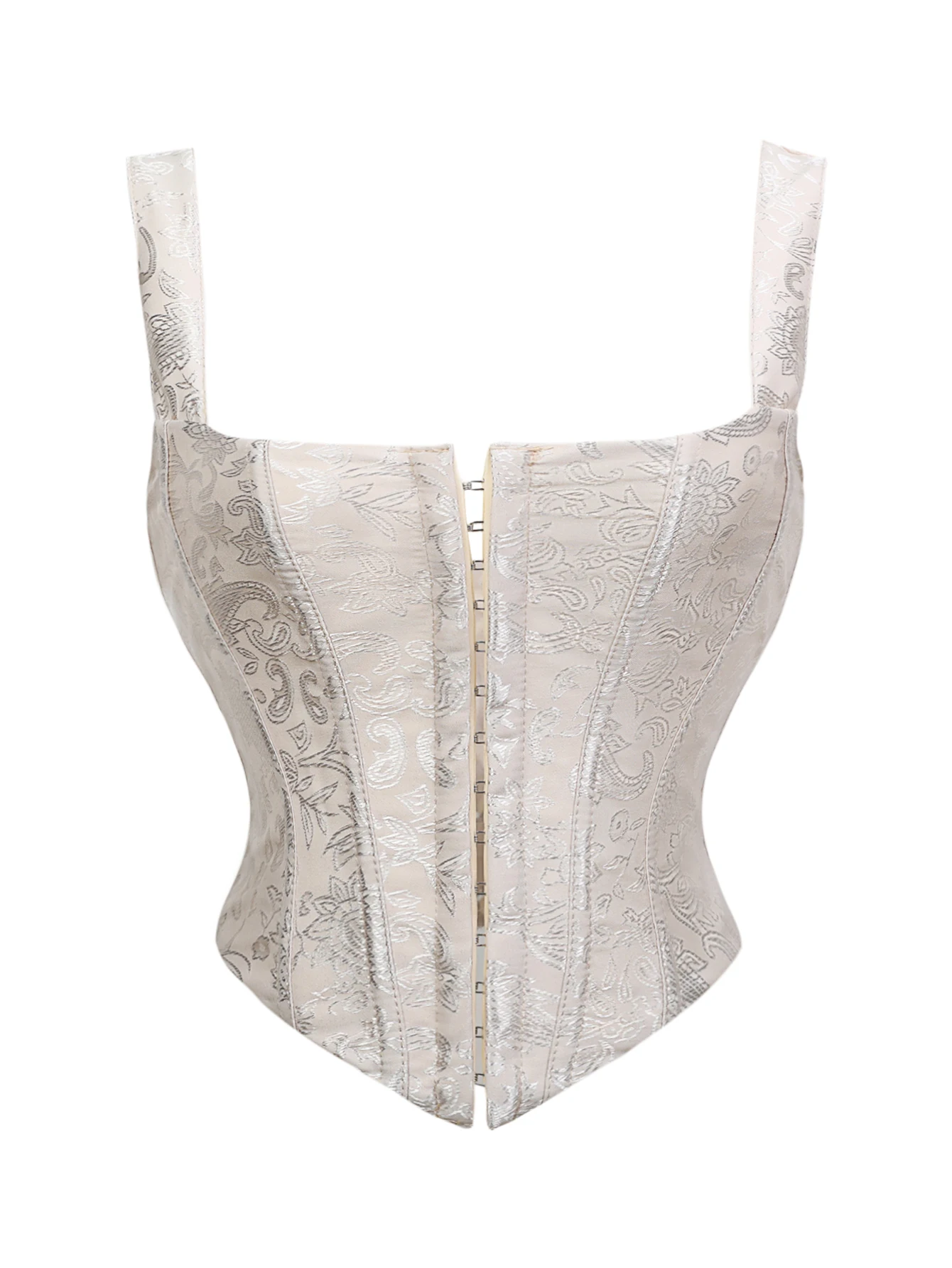 مشد الخصر بأزرار للصف الأمامي للنساء هو تشكيل الجزء العلوي