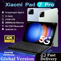2025 New Xioami Pad 7s pro Tablet PC Global Version 10.1 Inch HD Android Tablets 20000mah 22GB+2TB Tab 5G Dual SIM WIFI For Kids