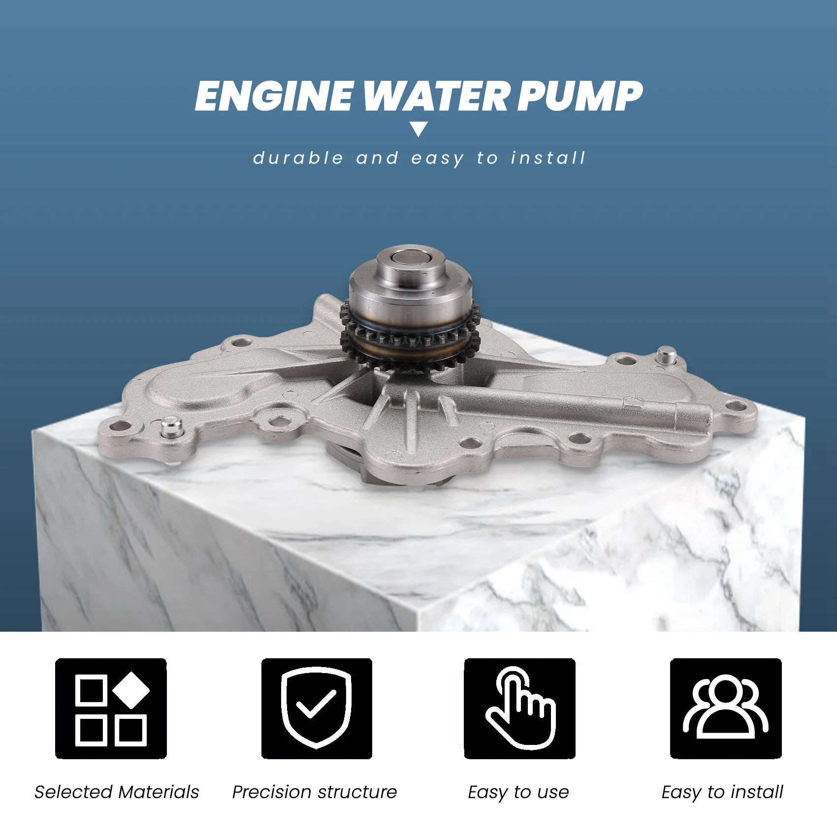 

Water Pump 252-955 AA5Z8501C For Ford Explorer Flex Taurus Edge For Lincoln MKS MKT MKX 3.5L 3.7L