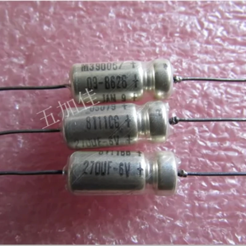 M39006/09-8626 6V270UF imported JAN military standard axial silver shell tantalum capacitor